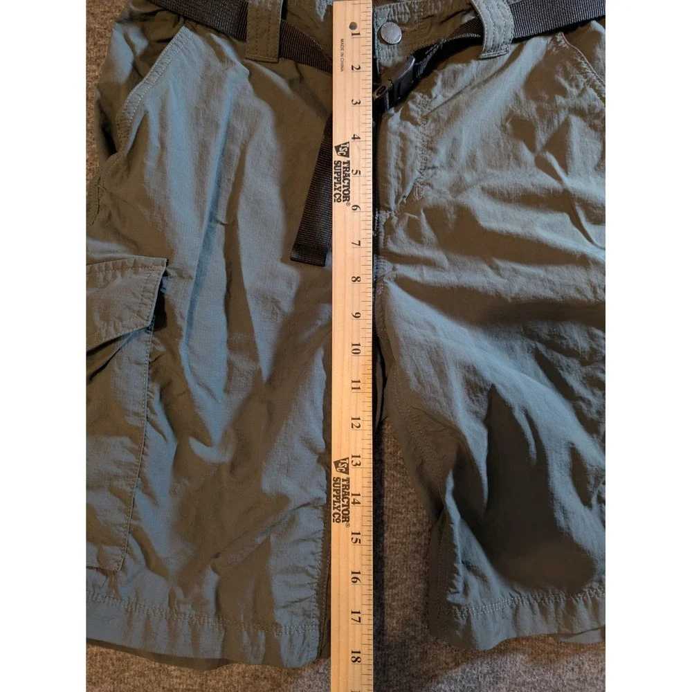 Columbia Shorts Mens 30‎ Gray Nylon  Hiking 10 Inseam Zip Fly Pockets Omni Shade